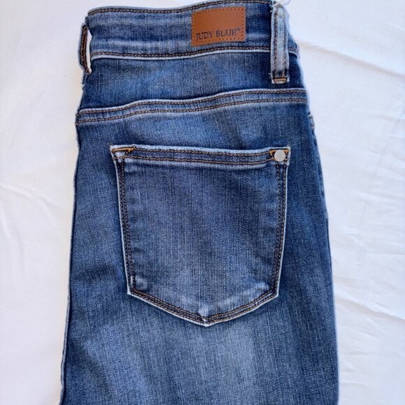 Judy Blue High Waist Skinny Jeans with Side Slit Released Hem (JB-82422) Sz 9/29 - Picture 2 of 15